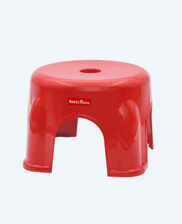 Kursi Plastik Pendek Bulat Basic Home BHG-3 Lana Round Stool, Ukuran Ø 300 x H 175 mm | Raja Plastik Indonesia