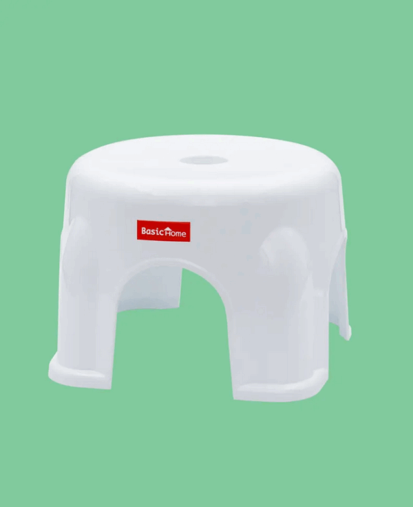Kursi Plastik Pendek Bulat Basic Home BHG-3 Lana Round Stool, Ukuran Ø 300 x H 175 mm | Raja Plastik Indonesia