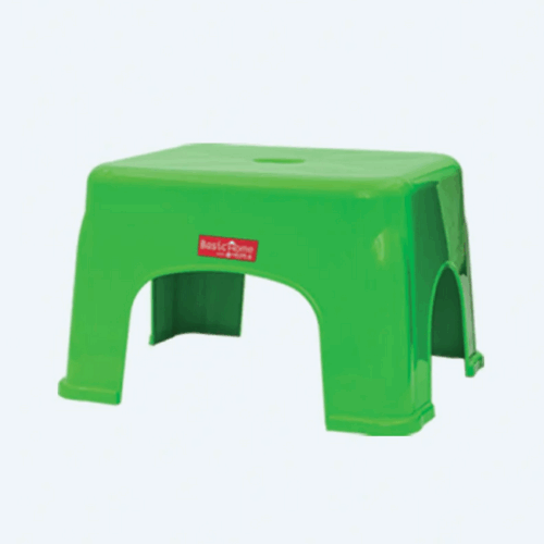 Kursi Plastik Pendek Segi Empat Basic Home BHG-4 Amana Wide Stool, Ukuran 390 x 325 x 235 mm | Raja Plastik Indonesia