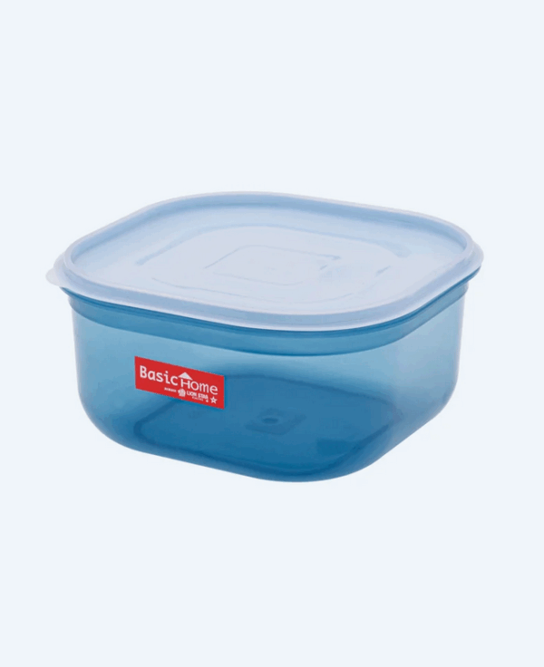 Mangkok Plastik Kotak Tutup Basic Home BBC-6 Melita Food Case 3 Liter, Ukuran 220 x 220 x 110 mm | Raja Plastik Indonesia
