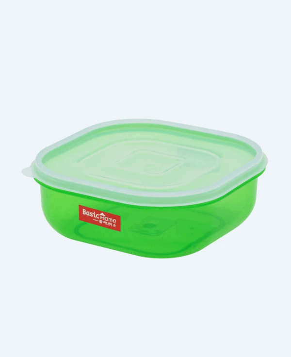 Mangkok Plastik Kotak Tutup Basic Home BBC-7 Melita Food Case 725 ml, Ukuran 156 x 156 x 58 mm | Raja Plastik Indonesia