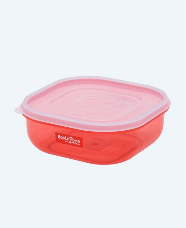Mangkok Plastik Kotak Tutup Basic Home BBC-7 Melita Food Case 725 ml, Ukuran 156 x 156 x 58 mm | Raja Plastik Indonesia