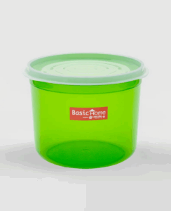 Mangkok Plastik Kotak Tutup Basic Home BBC-8 Melita Food Case 2,5 Liter, Ukuran Ø 192 x H 143 mm | Raja Plastik Indonesia
