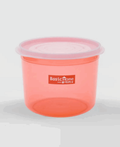 Mangkok Plastik Kotak Tutup Basic Home BBC-8 Melita Food Case 2,5 Liter, Ukuran Ø 192 x H 143 mm | Raja Plastik Indonesia