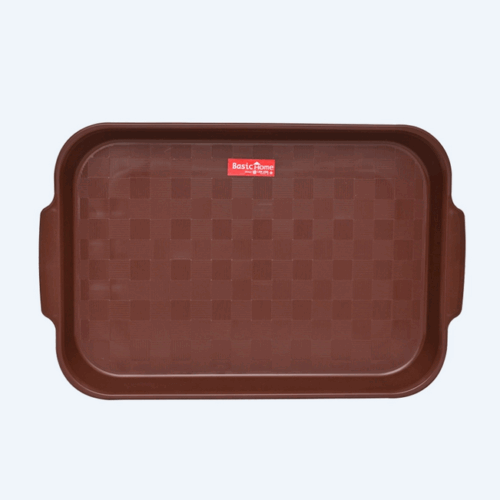 Nampan Baki Plastik Kotak Basic Home BTT-2 Horeka Serving Tray Medium, Ukuran 407 x 265 x 31 mm | Raja Plastik Indonesia