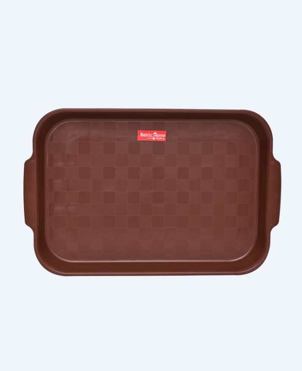 Nampan Baki Plastik Kotak Basic Home BTT-2 Horeka Serving Tray Medium, Ukuran 407 x 265 x 31 mm | Raja Plastik Indonesia