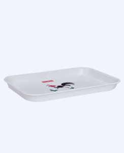 Nampan Plastik Persegi Panjang Basic Home BTT-3 Nampan Segi No.25 Rooster, Ukuran 376 x 265 x 31 mm | Raja Plastik Indonesia