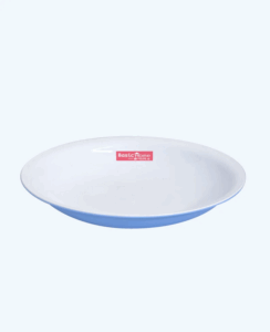 Piring Plastik Bulat Basic Home BPR-1 Moon Plate, Ukuran Ø 238 x H 35 ml | Raja Plastik Indonesia