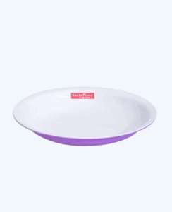 Piring Plastik Bulat Basic Home BPR-1 Moon Plate, Ukuran Ø 238 x H 35 ml | Raja Plastik Indonesia