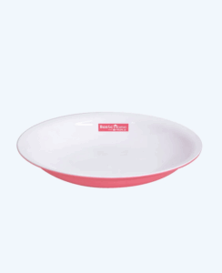Piring Plastik Bulat Basic Home BPR-1 Moon Plate, Ukuran Ø 238 x H 35 ml | Raja Plastik Indonesia