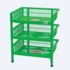 Rak Bumbu Dapur Plastik Basic Home BAA-4 Kayu Manis Rack Dapur SS-3, Ukuran 365 x 285 x H 435 mm | Raja Plastik Indonesia