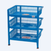 Rak Bumbu Dapur Plastik Basic Home BAA-4 Kayu Manis Rack Dapur SS-3, Ukuran 365 x 285 x H 435 mm | Raja Plastik Indonesia