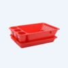Rak Pengering Piring Basic Home BAA-5 Rosana Dish Rack (With Tray), Ukuran 470 x 320 x 130 mm | Raja Plastik Indonesia