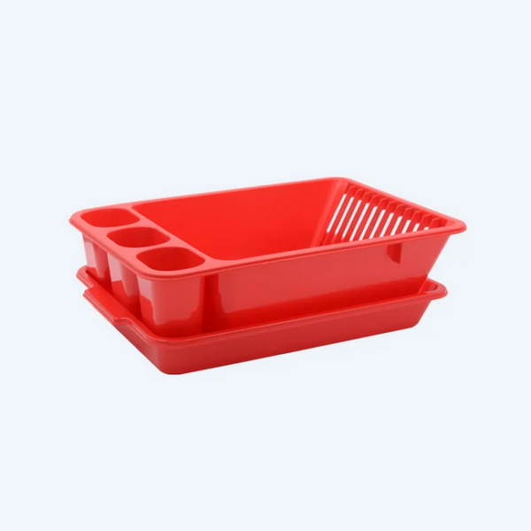 Rak Pengering Piring Basic Home BAA-5 Rosana Dish Rack (1) Rak Pengering Piring Basic Home BAA-5 Rosana Dish Rack (With Tray), Ukuran 470 x 320 x 130 mm | Raja Plastik Indonesia
