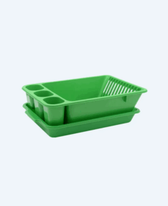 Rak Pengering Piring Basic Home BAA-5 Rosana Dish Rack (With Tray), Ukuran 470 x 320 x 130 mm | Raja Plastik Indonesia
