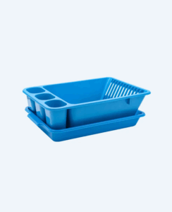 Rak Pengering Piring Basic Home BAA-5 Rosana Dish Rack (With Tray), Ukuran 470 x 320 x 130 mm | Raja Plastik Indonesia