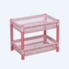 Rak Plastik Serbaguna 2 Susun Basic Home BAA-6 Juliet Rack SS-2, Ukuran 470 x 315 x 375 mm | Raja Plastik Indonesia