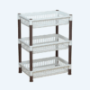 Rak Plastik Serbaguna 3 Susun Basic Home BAA-7 Juliet Rack SS-3, Ukuran 470 x 315 x 625 mm | Raja Plastik Indonesia