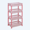 Rak Plastik Serbaguna 4 Susun Basic Home BAA-8 Juliet Rack SS-4, Ukuran 470 x 315 x 880 mm | Raja Plastik Indonesia