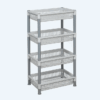 Rak Plastik Serbaguna 4 Susun Basic Home BAA-8 Juliet Rack SS-4, Ukuran 470 x 315 x 880 mm | Raja Plastik Indonesia