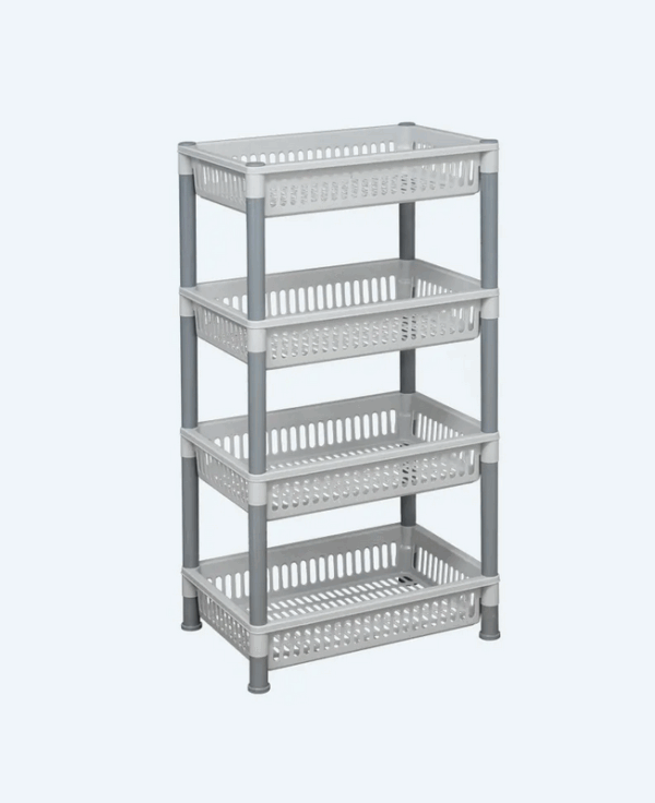 Rak Plastik Serbaguna 4 Susun Basic Home BAA-8 Juliet Rack SS-4, Ukuran 470 x 315 x 880 mm | Raja Plastik Indonesia