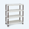 Rak Sepatu Plastik 4 Susun Basic Home BAA-11 Lexa Shoes Rack SS-4, Ukuran 650 x 290 x 810 mm | Raja Plastik Indonesia