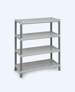 Rak Sepatu Plastik 4 Susun Basic Home BAA-11 Lexa Shoes Rack SS-4, Ukuran 650 x 290 x 810 mm | Raja Plastik Indonesia