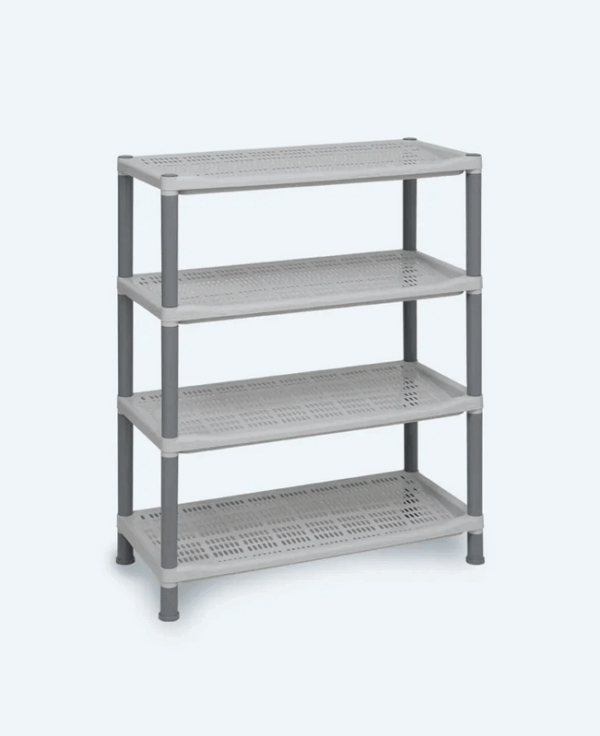 Rak Sepatu Plastik 4 Susun Basic Home BAA-11 Lexa Shoes Rack SS-4, Ukuran 650 x 290 x 810 mm | Raja Plastik Indonesia