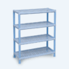 Rak Sepatu Plastik 4 Susun Basic Home BAA-11 Lexa Shoes Rack SS-4, Ukuran 650 x 290 x 810 mm | Raja Plastik Indonesia