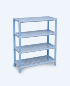 Rak Sepatu Plastik 4 Susun Basic Home BAA-11 Lexa Shoes Rack SS-4, Ukuran 650 x 290 x 810 mm | Raja Plastik Indonesia