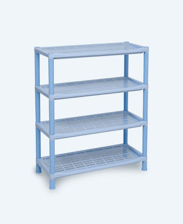 Rak Sepatu Plastik 4 Susun Basic Home BAA-11 Lexa Shoes Rack SS-4, Ukuran 650 x 290 x 810 mm | Raja Plastik Indonesia