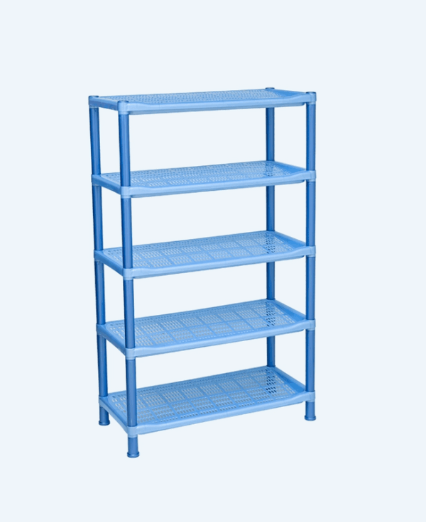 Rak Sepatu Plastik 5 Susun Basic Home BAA-12 Lexa Shoes Rack SS-5, Ukuran 650 x 290 x 1047 MM Raja Plastik Indonesia