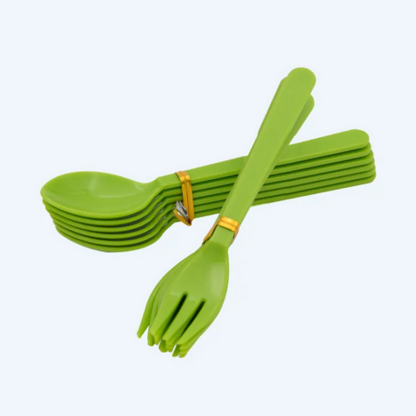 Sendok Garpu Plastik Kecil Basic Home Tipe TS-65 Yummy (Small) Ukuran 145 x 35 x 15 mm | Raja Plastik Indonesia