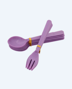 Sendok Garpu Plastik Kecil Basic Home Tipe TS-65 Yummy (Small) Ukuran 145 x 35 x 15 mm | Raja Plastik Indonesia