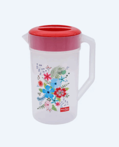 Teko Air Minum Plastik Bening Basic Home BKK-2 Tekko Jug 2.1 Ltr Ukuran 185 x 133 x H 240 mm | Raja Plastik Indonesia