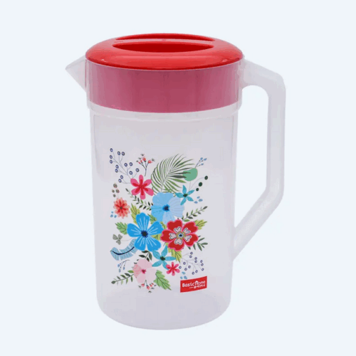 Teko Air Minum Plastik Bening Basic Home BKK-2 Tekko Jug 2.1 Ltr Ukuran 185 x 133 x H 240 mm | Raja Plastik Indonesia