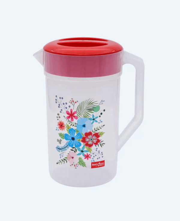 Teko Air Minum Plastik Bening Basic Home BKK-2 Tekko Jug 2.1 Ltr Ukuran 185 x 133 x H 240 mm | Raja Plastik Indonesia