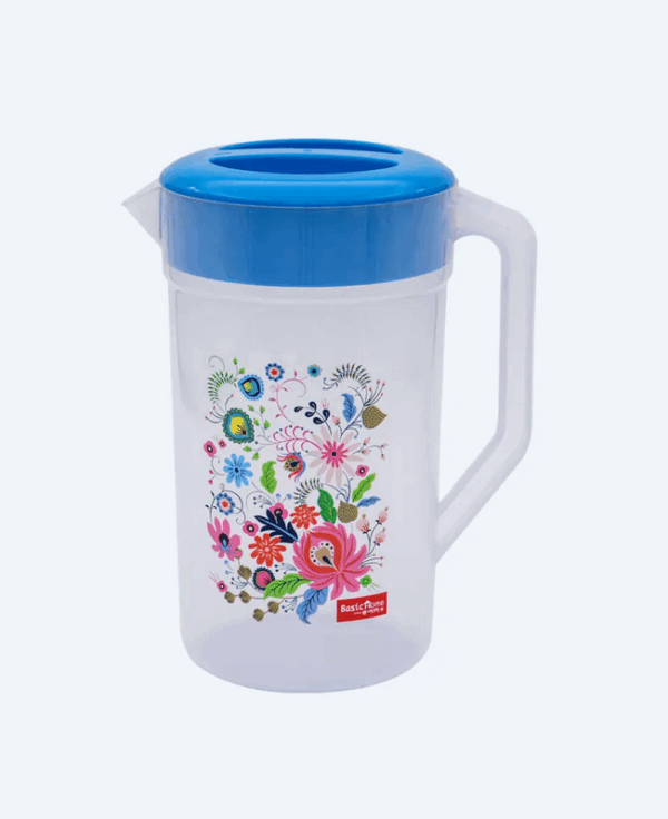 Teko Air Minum Plastik Bening Basic Home BKK-2 Tekko Jug 2.1 Ltr Ukuran 185 x 133 x H 240 mm | Raja Plastik Indonesia