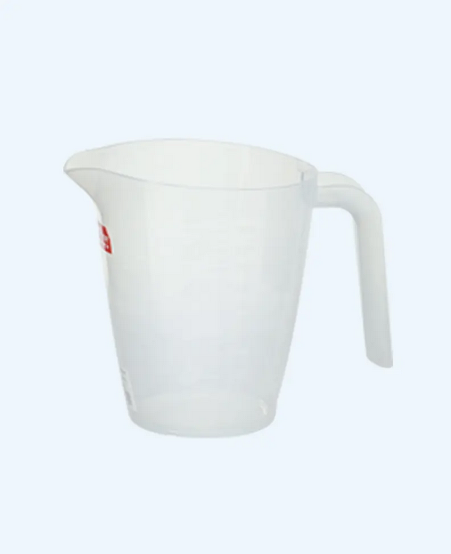 Teko Takar Plastik Transparan Basic Home BGL-2 Milli Measuring Cup 1 Liter, Ukuran Ø 120 x H 146 mm | Raja Plastik Indonesia