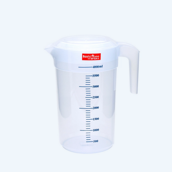 Teko Takar Plastik Transparan Basic Home BKK-6 Tekko Horeka Measuring 4.6 Liter Teko Takar Plastik Transparan Basic Home BKK-6 Tekko Horeka Measuring 4.6 Liter, Ukuran 240 x 168 x 280 mm Raja Plastik Indonesia