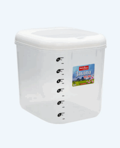 Tempat Beras / Rice Box Plastik 12 Kg Basic Home BRB-2 Javana, Ukuran 305 x 255 x 290 mm | Raja Plastik Indonesia