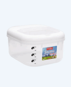Tempat Beras / Rice Box Plastik 6 Kg Basic Home BRB-1 Javana, Ukuran 305 x 255 x 165 mm | Raja Plastik Indonesia