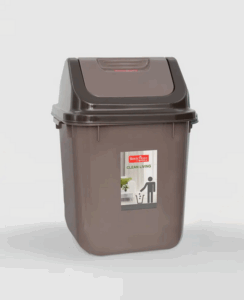 Tempat Sampah Plastik 12 Liter Basic Home BHC-4 Nitto Swing Bin 12 Lt, Ukuran 260 x 260 x 370 mm | Raja Plastik Indonesia