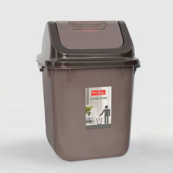 Tempat Sampah Plastik 12 Liter Basic Home BHC-4 Nitto Swing Bin 12 Lt, Ukuran 260 x 260 x 370 mm | Raja Plastik Indonesia