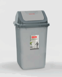 Tempat Sampah Plastik 15 Liter Basic Home BHC-5 Nitto Swing Bin 15 Lt, Ukuran 260 x 260 x 435 mm | Raja Plastik Indonesia