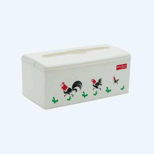 Tempat Tisu / Tissue Plastik Basic Home BTR-1 Sofila Tissue Dispenser Rooster (Large), Ukuran 240 x 125 x H 105 mm | Raja Plastik Indonesia