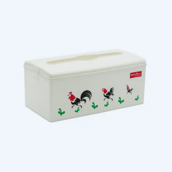Tempat Tisu / Tissue Plastik Basic Home BTR-1 Sofila Tissue Dispenser Rooster (Large), Ukuran 240 x 125 x H 105 mm | Raja Plastik Indonesia