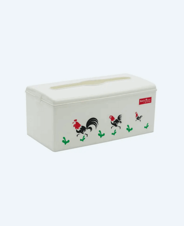 Tempat Tisu Tissue Plastik Basic Home BTR-1 Sofila Tissue Dispenser Rooster (Large) Tempat Tisu / Tissue Plastik Basic Home BTR-1 Sofila Tissue Dispenser Rooster (Large), Ukuran 240 x 125 x H 105 mm | Raja Plastik Indonesia
