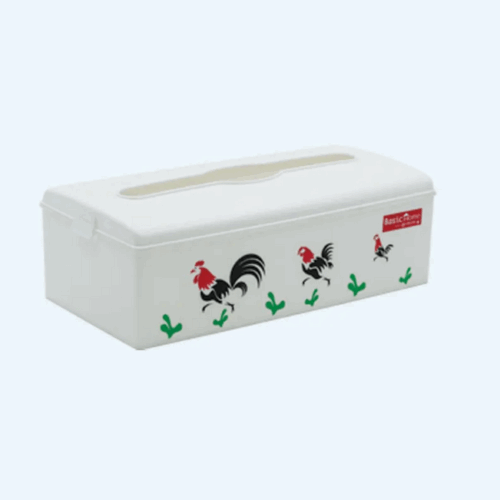 Tempat Tisu / Tissue Plastik Basic Home BTR-2 Sofila Tissue Dispenser Rooster (Small), Ukuran 240 x 125 x H 80 mm | Raja Plastik Indonesia