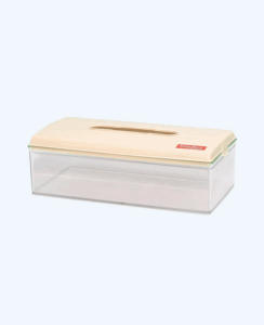 Tempat Tisu / Tissue Plastik Basic Home BTR-3 Rosewood Tissue Dispenser (Small) Ukuran 242 x125 x 80 mm | Raja Plastik Indonesia